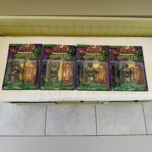 TEENAGE MUTANT NINJA TURTLES "CLASSIC" COMPLETE ACTION FIGURE SET OF 4 1989